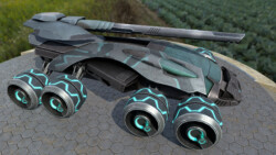 MWO vehicle - futuristic artillery