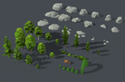 Sky Haven trees and stones